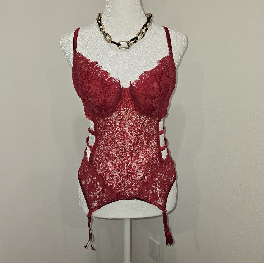 Intimissimi Red Lace Bodysuit